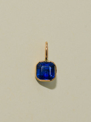 My Pride Kyanite Emerald Cut Charm in Yellow 14k Gold
