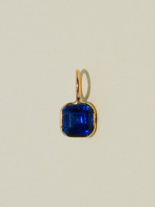 My Pride Kyanite Emerald Cut Charm in Yellow 14k Gold