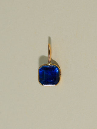 My Pride Kyanite Emerald Cut Charm in Yellow 14k Gold