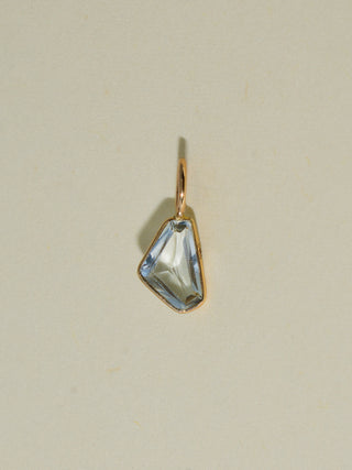 Party Harty Aquamarine Special Cut Charm in Yellow 14k Gold