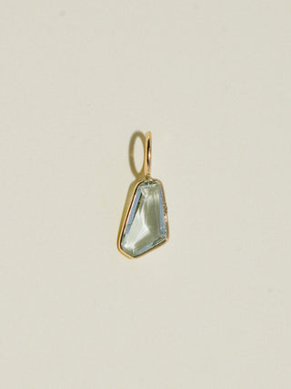 Playscape Aquamarine Special Cut Charm in Yellow 14k Gold