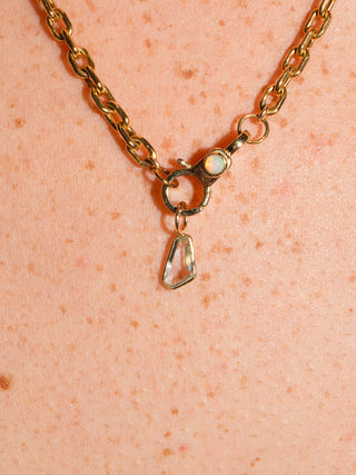 Playscape Aquamarine Special Cut Charm in Yellow 14k Gold