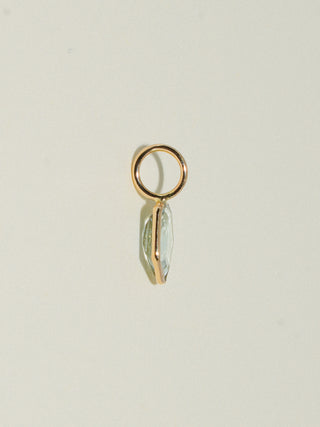 Hookie Aquamarine Special Cut Charm in Yellow 14k Gold