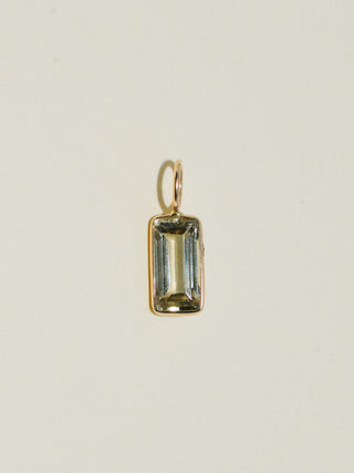 Billy Zultanite Emerald Cut Charm in Yellow 14k Gold
