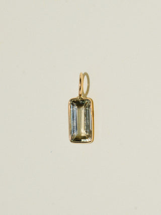 Billy Zultanite Emerald Cut Charm in Yellow 14k Gold