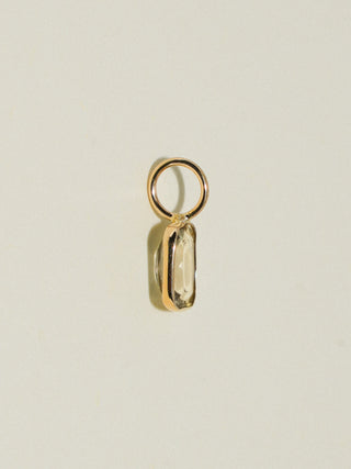 Saw you Zultanite Emerald Cut Charm in Yellow 14k Gold