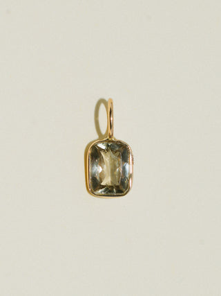 Saw you Zultanite Emerald Cut Charm in Yellow 14k Gold