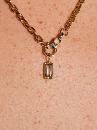 Billy Zultanite Emerald Cut Charm in Yellow 14k Gold