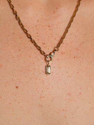 Billy Zultanite Emerald Cut Charm in Yellow 14k Gold