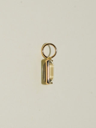 ZeeeZee Zultanite Baguette Cut Charm in Yellow 14k Gold