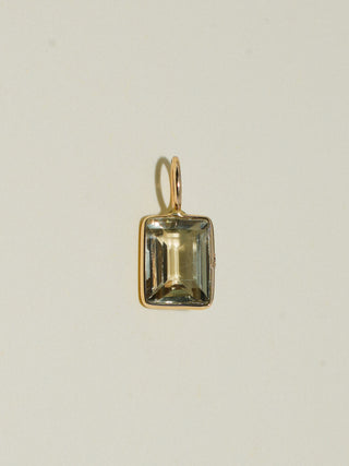 ZeeeZee Zultanite Baguette Cut Charm in Yellow 14k Gold