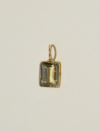 ZeeeZee Zultanite Baguette Cut Charm in Yellow 14k Gold