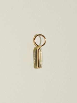 Trick or Treat Zultanite Emerald Cut Charm in Yellow 14k Gold