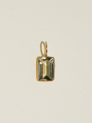Trick or Treat Zultanite Emerald Cut Charm in Yellow 14k Gold