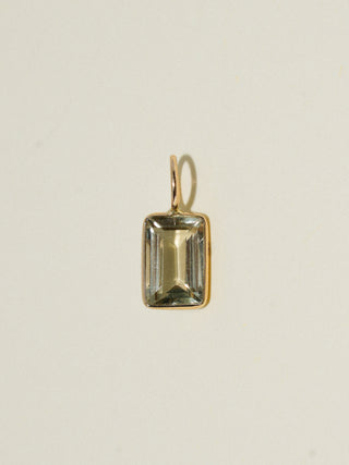 Trick or Treat Zultanite Emerald Cut Charm in Yellow 14k Gold