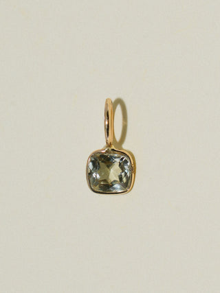 Kushion Zultanite Cushion Cut Charm in Yellow 14k Gold