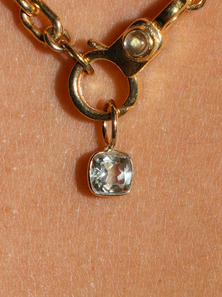 Kushion Zultanite Cushion Cut Charm in Yellow 14k Gold