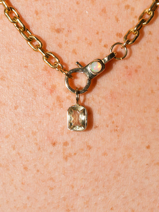 Saw you Zultanite Emerald Cut Charm in Yellow 14k Gold