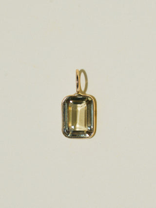 plntluvr Zultanite Emerald Cut Charm in Yellow 14k Gold