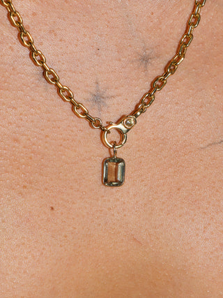 plntluvr Zultanite Emerald Cut Charm in Yellow 14k Gold