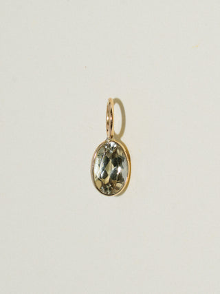 looming Zultanite Oval Cut Charm in Yellow 14k Gold