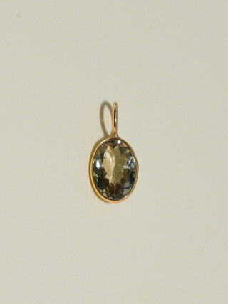 Sagey Zultanite Oval Cut Charm in Yellow 14k Gold