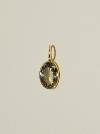Sagey Zultanite Oval Cut Charm in Yellow 14k Gold
