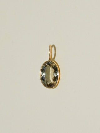 Sagey Zultanite Oval Cut Charm in Yellow 14k Gold