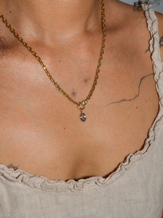 Sagey Zultanite Oval Cut Charm in Yellow 14k Gold