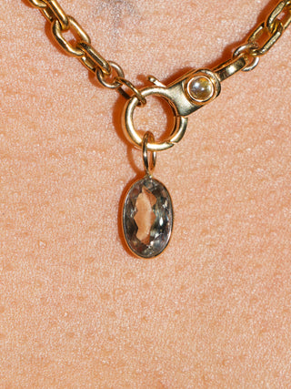 Sagey Zultanite Oval Cut Charm in Yellow 14k Gold