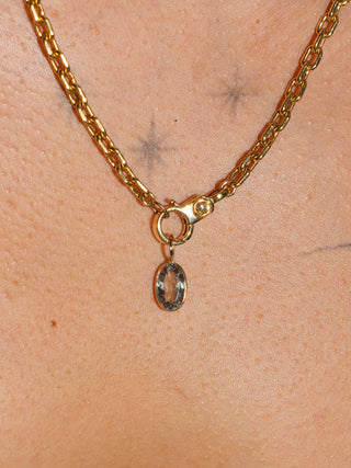 Sagey Zultanite Oval Cut Charm in Yellow 14k Gold