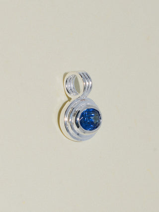 Sea Maiden Kyanite Triple East to West Oval Cut Charm in Sterling Silver