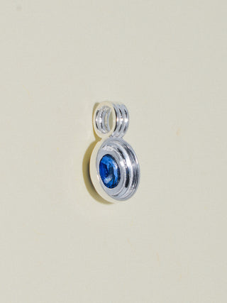 Seastar Kyanite Triple Oval Cut Charm in Sterling Silver