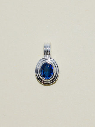 Seastar Kyanite Triple Oval Cut Charm in Sterling Silver