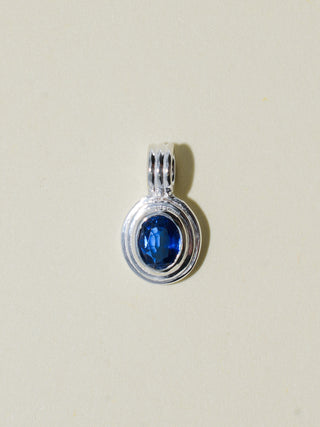 Seastar Kyanite Triple Oval Cut Charm in Sterling Silver