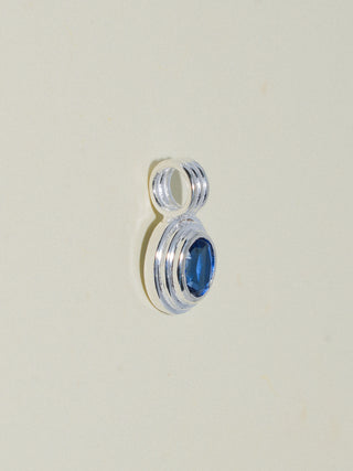 Seastar Kyanite Triple Oval Cut Charm in Sterling Silver
