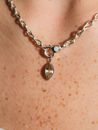 Seaslug Zultanite Marquise Cut Charm in White 14k Gold