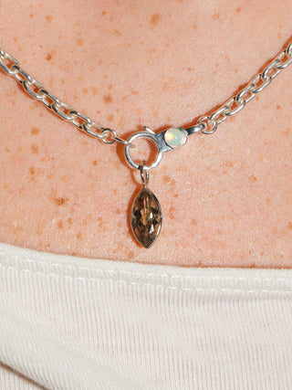 Seaslug Zultanite Marquise Cut Charm in White 14k Gold
