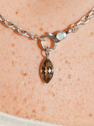 Seaslug Zultanite Marquise Cut Charm in White 14k Gold