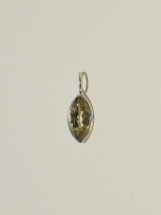 Seaslug Zultanite Marquise Cut Charm in White 14k Gold