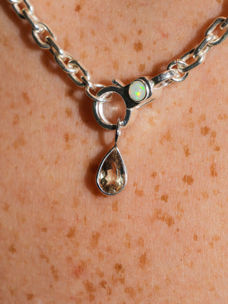 KelpJuice Zultanite Teardrop Cut Charm in White 14k Gold