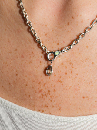 KelpJuice Zultanite Teardrop Cut Charm in White 14k Gold
