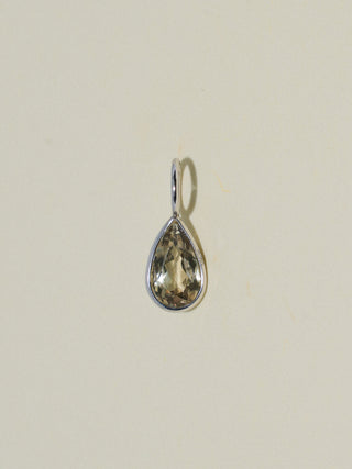 KelpJuice Zultanite Teardrop Cut Charm in White 14k Gold