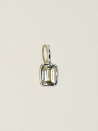 You Are a Gift Zultanite Cushion Cut Charm in White 14k Gold