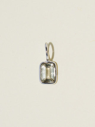 You Are a Gift Zultanite Cushion Cut Charm in White 14k Gold
