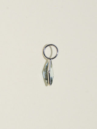 Existence In The Abstract Aquamarine Special Cut Charm in White 14k Gold