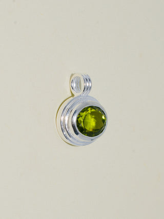 Slither Peridot Triple East to West Oval Cut Charm in Sterling Silver