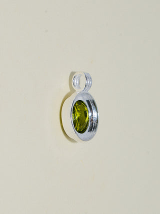 Perfectly Peridot Triple Oval Cut Charm in Sterling Silver