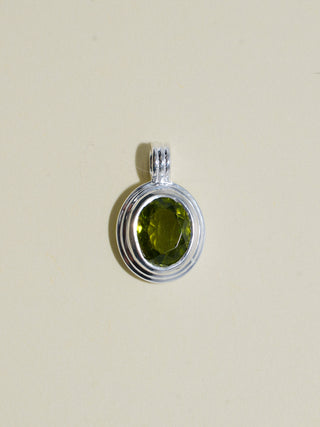 Perfectly Peridot Triple Oval Cut Charm in Sterling Silver