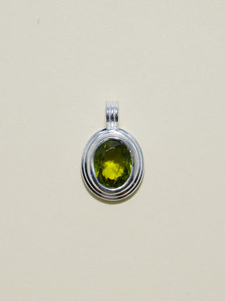 Perfectly Peridot Triple Oval Cut Charm in Sterling Silver